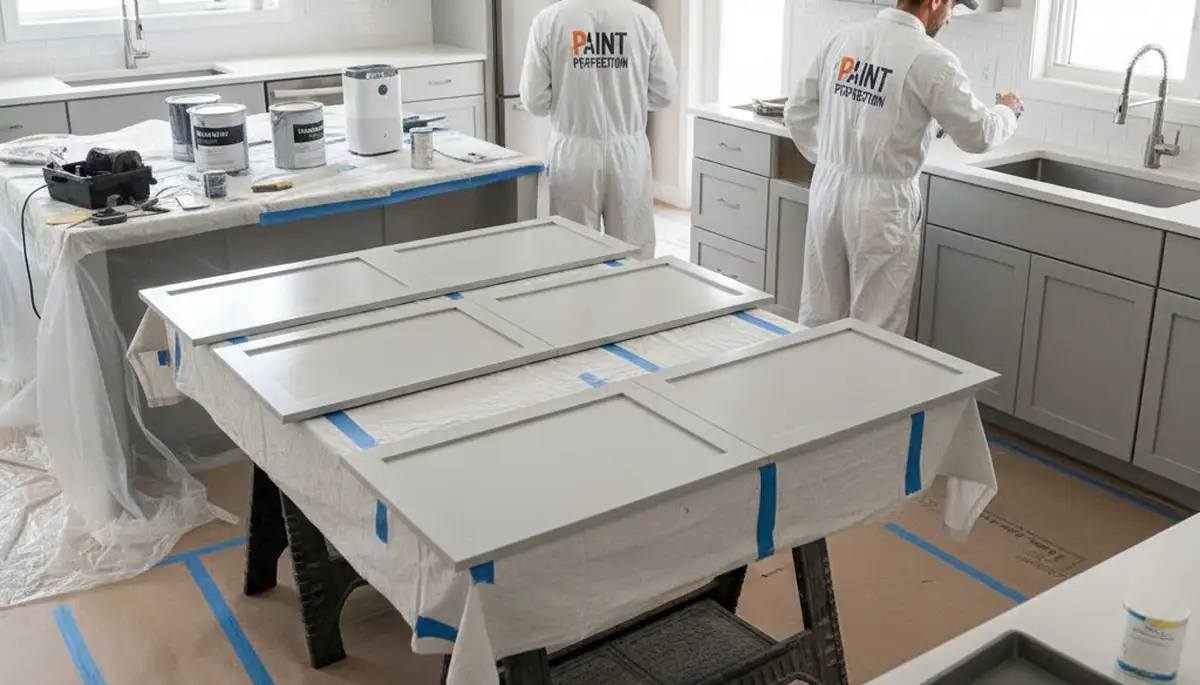 Professional cabinet painting in Charleston SC kitchen for updated, durable coastal home finish