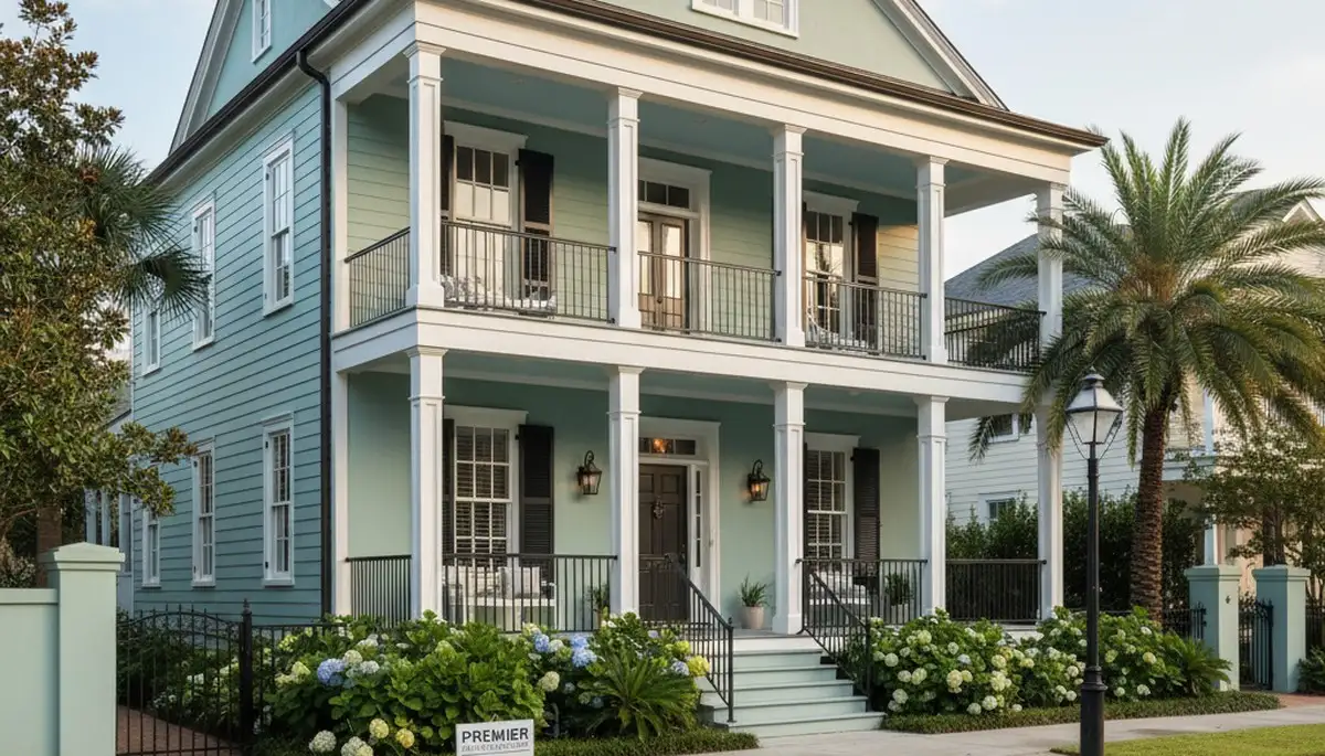 Fresh exterior house painting in Charleston SC showcasing smooth, durable coastal-protective finishes