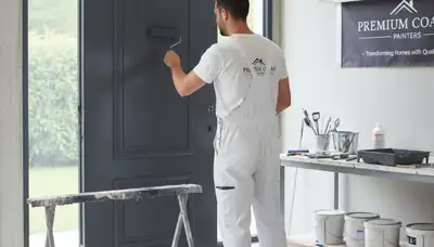 Professional door painting service in Charleston, SC enhancing coastal home entryway finishes