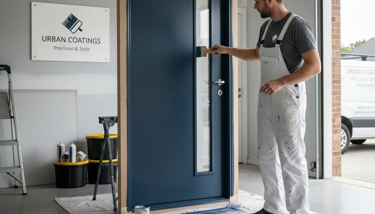 Professional door painting and refinishing in Charleston, SC enhancing curb appeal and weather protection