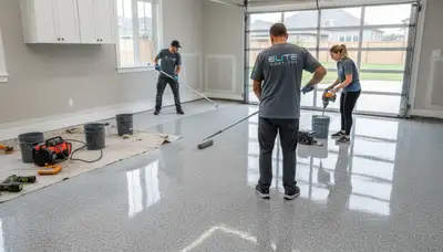 Professional epoxy garage floor coating in Charleston SC by local house-painting experts