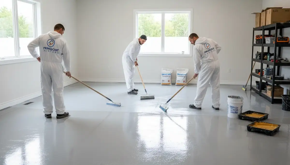 Professional epoxy garage floor coating in Charleston SC for durable, high-gloss finish
