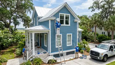 Professional house painting services in Charleston SC by paintingincharlestonsc.com