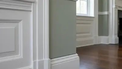 Professional interior trim painting with crisp edges in a Charleston SC home by expert house painters