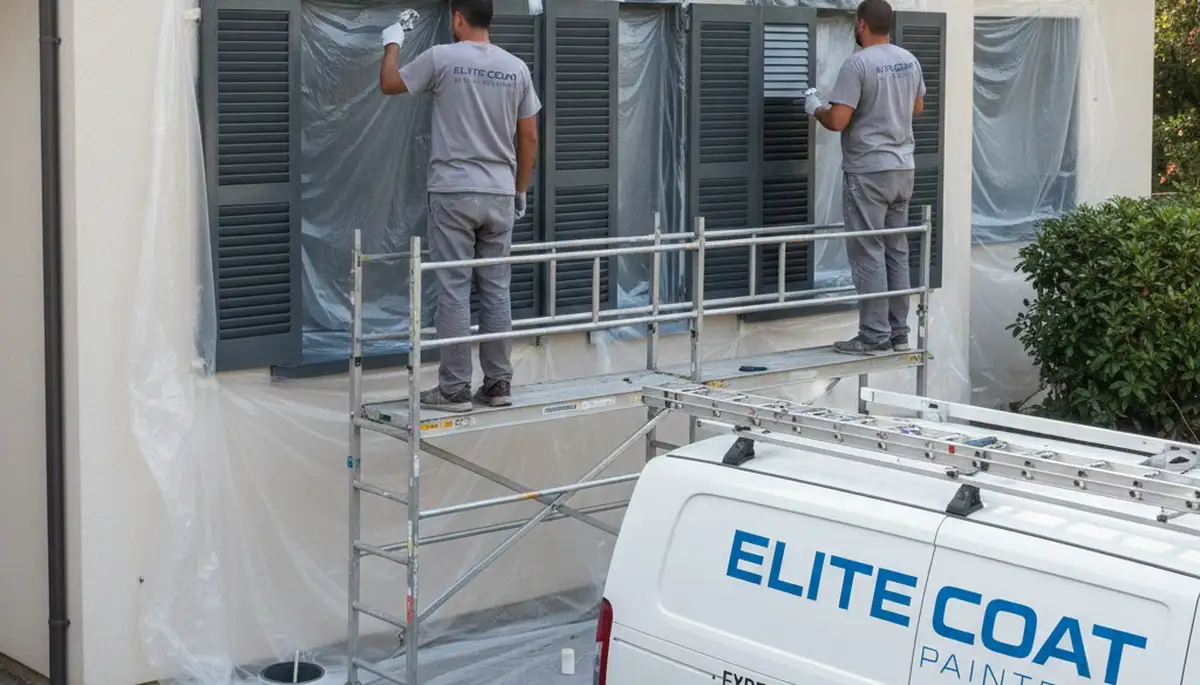 Professional shutter painting and restoration in Charleston, SC home exterior