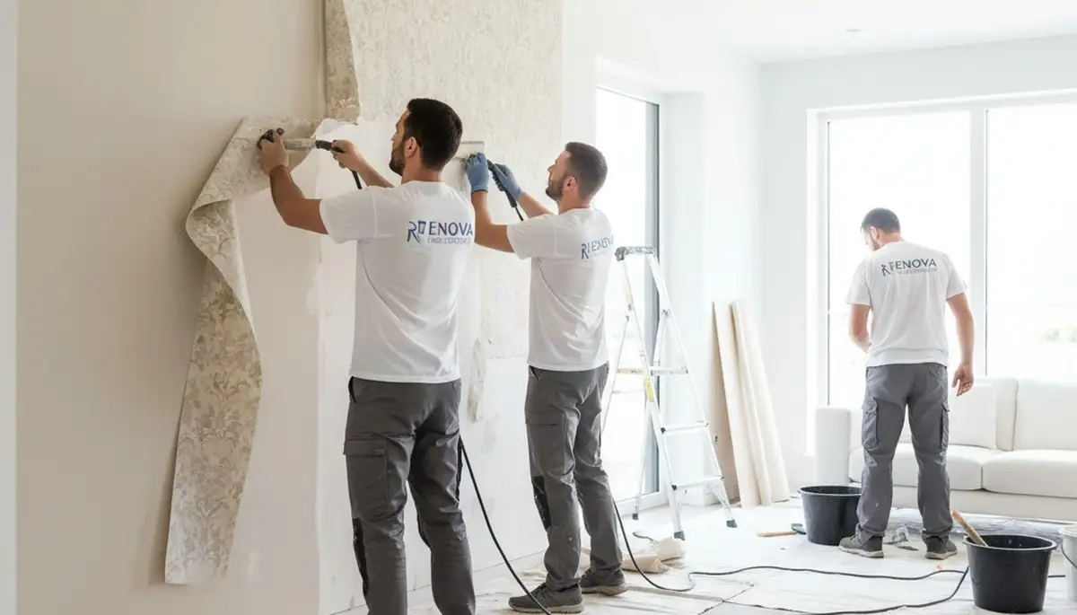 Professional wallpaper removal and wall prep by expert house painters in Charleston, SC