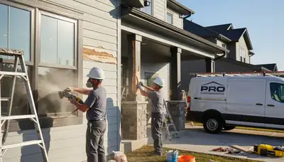 Professional wood rot repair on Charleston SC home exterior by expert house painters